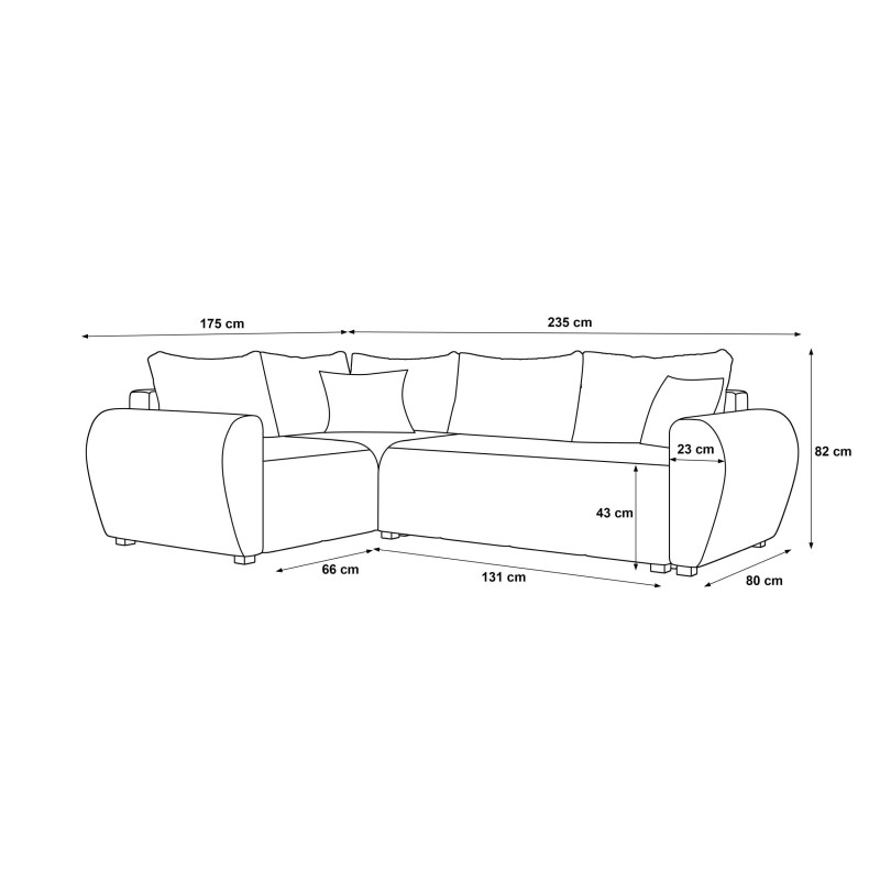 Ecksofa MOLISA PLUS | Cornero24.de