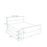 Łóżko kontynentalne FLO PLUS 200x200  | CORNERO