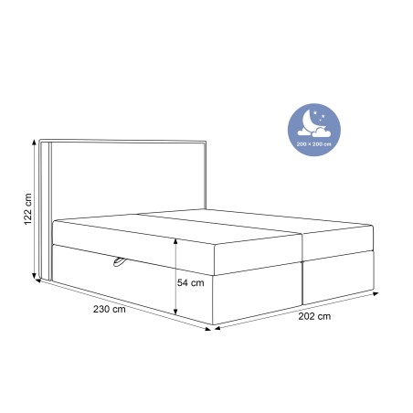Boxspringbett HIUMA2 200x200